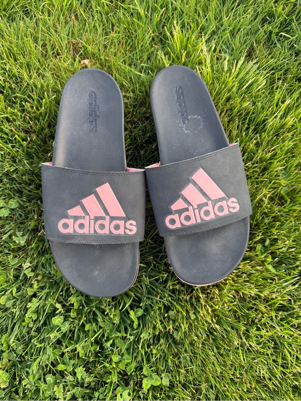Adidas Adilette Comfort Slides Black Pink Women’s Slide Sandals Size 11